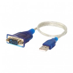 StarTech.com 1 ft USB to RS232 Serial DB9 Adapter Cable with COM Retention 2K51770 