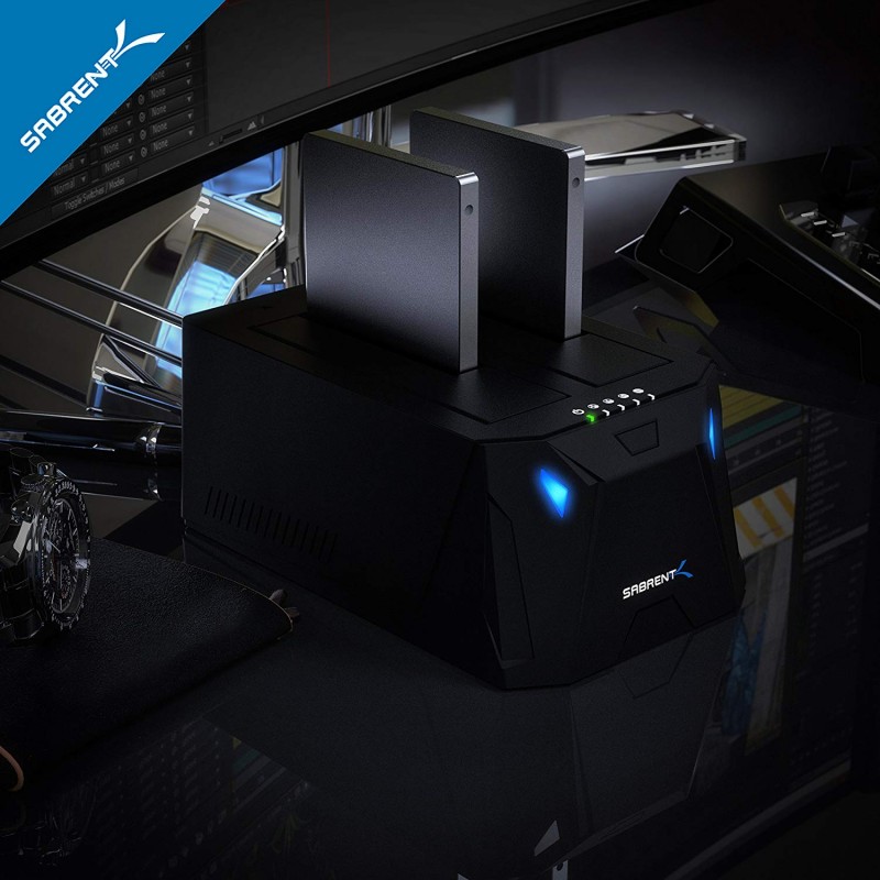 Sabrent ec hd2b usb 3 0 to sata i ii iii dual bay external hdd ssd